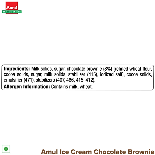 Amul Ice Cream - Chocolate Brownie, 1 L Tub - Image 5