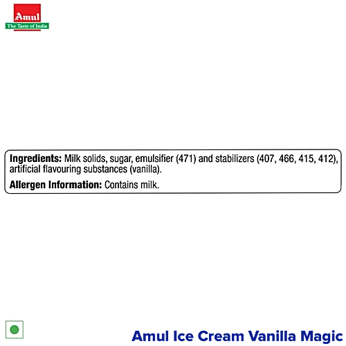 Amul Ice Cream - Vanilla Magic, 1 L Tub - Image 5